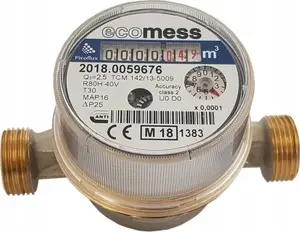 Water meter Ecomess PICOFLUX 1/2" ZW, 2.5 m³/h, cold water mechanical meter