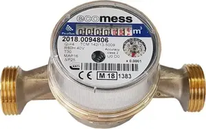 Water meter Ecomess PICOFLUX 3/4 ZW, nominal flow 4.0 m³/h, model M7061