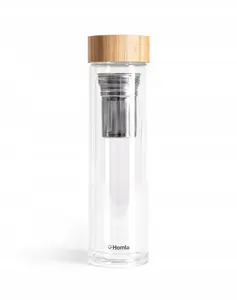Stikla pudele ar infuzoru Homla CEJLON 500 ml — tējai un aromatizētiem dzērieniem