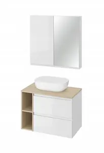 Мебель для ванной CERSANIT SET B690 MODUO 50P+B80D+S60B+S20D+L+SW FSC Mix 70%