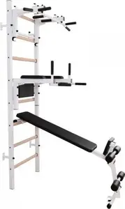 Гимнастическая драбинка BenchK 233W с турником и аксессуарами — дерево и металл