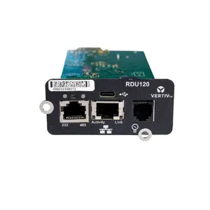 Сетевая карта Vertiv Liebert IntelliSlot RDU120 — проводной Ethernet 1 Гбит, RS-485, USB, сертификация UL2900-1