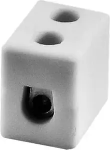 Porcelain threaded connector Simet CPO-5A-1P 4 mm² single-pole white
