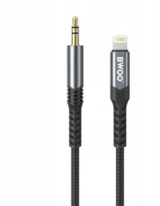 C2G AUX 3.5mm to Lightning adapter cable BO-AUX068 — 3.5mm jack to Apple Lightning audio, black