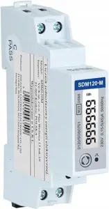 Vienfāzes divvirzienu enerģijas skaitītājs VCX SDM120M ar Modbus (MID)