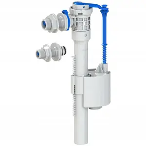 Fill Valve KK-Pol ZN3/124/0/T for WC cistern 1/2–3/8 inch, zinc-plated