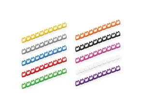 Cable marker VALUE 25.99.5255, assorted colours, for wire diameter 4–5.5 mm, pack of 100