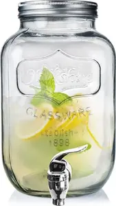 Glass Beverage Dispenser ORION Orion Słój z kranikiem – glass jar with tap, 5–8 L capacity (model Ori_125968)
