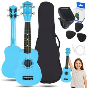 Ukulele soprano LUNA GUITARS SUPRIMO UK21 SET LB 21" blue – soprano 21-inch set