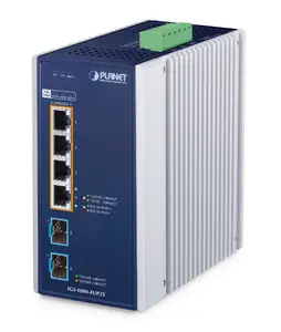 Tīkla slēdzis D-Link IGS-1000-4UP2X — 4 × 2.5G RJ-45, 2 × SFP+, PoE, alumīnijs/zaļi zils