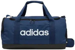 Спортивная сумка ADIDAS Linear Duffel S темно-синяя — компактная сумка для зала и путешествий (IN6111)