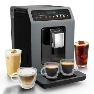 Кофемашина Krups Evidence Hot & Cold EA898GF0 — полностью автоматическая, бак 2,5 л, встроенная кофемолка, 2 рожка