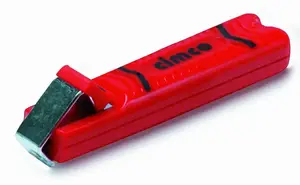 Rokas kabeļu griezējs Wirewin 120012 — sarkta roktura, manuāls kabeļu griešanas instruments