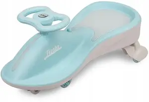 bērnu stumjamā mašīna Toyz Fiesta Blue modelis 2549 — sēdama braucamrīks mazulim, zema profila viegla konstrukcija