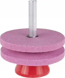 Sharpener for Lawn Mower Blades for Drill GRAPHITE G83061, 2x53 mm Abrasive Wheels