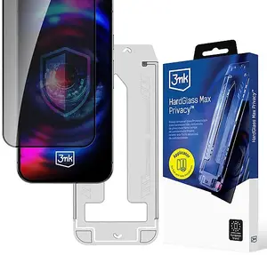 Закалённое защитное стекло 3MK для Samsung Galaxy S26 Ultra — HardGlass Max Privacy