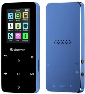 Портативный MP4-плеер DENVER MP-1830BU 1,8" экран, 4 ГБ, Bluetooth, синий