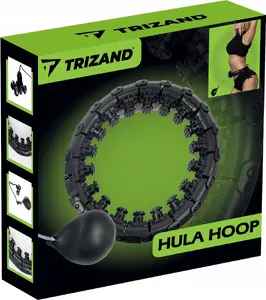 Hula hoop with massager and weight Trizand 25208 — Trizand massage hoop, adjustable fit