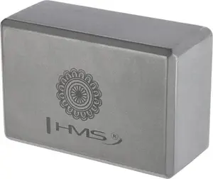 Yoga Block HMS KJ02 Gray — foam support block for yoga and stretching