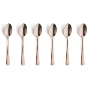 Teaspoon set Amefa 1410AETR06AK6 — stainless steel with copper finish, 6 pieces