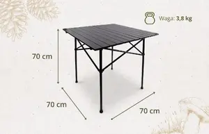 Кемпинговый складной алюминиевый стол Offlander 70 x 70 см