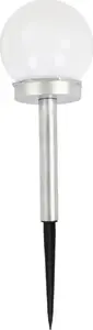 Outdoor garden lamp Saska Garden — milky globe 10×35 cm