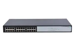 Коммутатор PLANET 24-портовый неуправляемый Gigabit Ethernet (10/100/1000) 1U, 24x RJ-45, пропускная способность 48 Гбит/с, чёрный