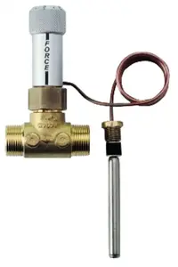 Thermostatic valve ABB TC200 with VS2 sensor, 3/4" connection, Kvs 1.0