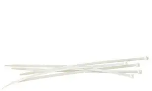Withdrawal strip / band, 350 x 7.6 mm, white, 0.35 mm thickness, pack of 100 — No name