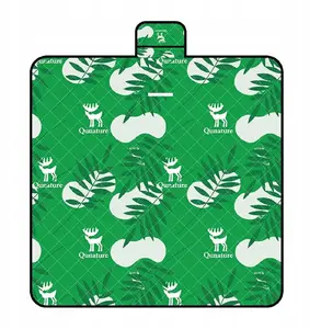 Picnic Mat ProBeach waterproof 2 x 2 m, outdoor camping blanket, green
