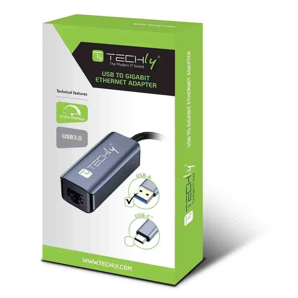 Techly IDATA USB-ETGIGA-AA док-станция USB 3.2 Type-A Photo 2