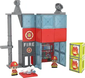 Игровая пожарная часть, BRUDER Tile Town Fire Station, модель 90305