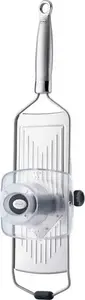 V-slicer Rosle adjustable 46 cm, stainless steel blade with silicone handle, silver