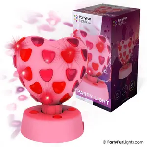 Plug-in Party Lamp nielsen_light 605202 Heart Disco Lamp Ø 15.5 cm