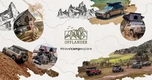 Пончо для кемпинга Offlander утеплённое водонепроницаемое зелёно-коричневое, модель OFF_CACC_05GNR