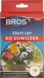 Plant Pot Repellent Caps BROS Lep do doniczek yellow — pack of 10