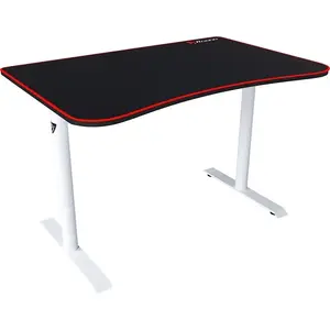Игровой стол Arozzi Arena Fratello Black White — прямой MDF столешница 1140×760×725 мм