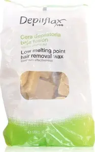 Depilflax Cietais vaks bez auduma sloksnēm 1 kg – vaks matu noņemšanai