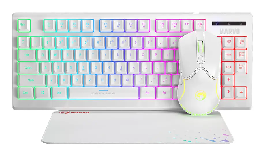 Mehāniskā spēļu tastatūra Marvo CM310 WH