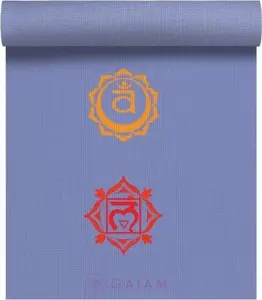 Yoga mat Gaiam Chakra 4 mm – exercise mat for yoga and Pilates, non-slip surface