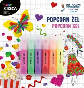 Derform MASA GEL POPCORN 6KOL DERF KIDEA B/C — craft modeling gel, 6 colors