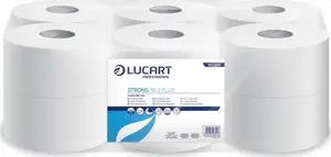 Tualetes papīrs Karen Lucart Strong 19 J Plus jumbo, 2 slāņi, 180 m — 12 ruļļu komplekts