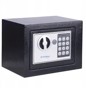 Seifs Donau TECH manuāli-skaitlisks 230×170×170 mm melns — kompakts