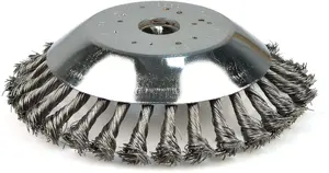 Проволочная щетка для мотокосы Keltin 200 x 25,4 мм — сменная насадка для стрижки травы