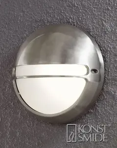 Outdoor wall light Konstsmide 7333-000 — aluminium/white, 1 bulb, warm white, 260×120×260 mm
