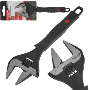 Adjustable wrench Tvardy 8" (200 mm), jaw capacity 39 mm, CrV steel