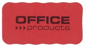 Magnetic whiteboard eraser Office Products 110×57×20 mm with hook, red