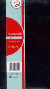 Business card holder Antra Wizytownik 96 three-compartment 726 black