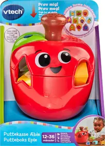 VTech Sorting Fun Apple rotaļlieta bērniem — interaktīvs formu šķirotājs ar gaismām un skaņām