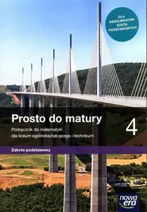 Mācību grāmata Nowa Era Matematyka LO 4 Prosto do matury — vidusskolas matemātika, poļu izdevums